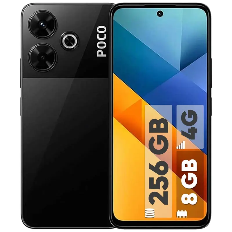 گوشی موبایل شیائومی مدل Poco M6 4G دو سیم کارت ظرفیت 256 گیگابایت و رم 8 گیگابایت (6) 5DAKZ8